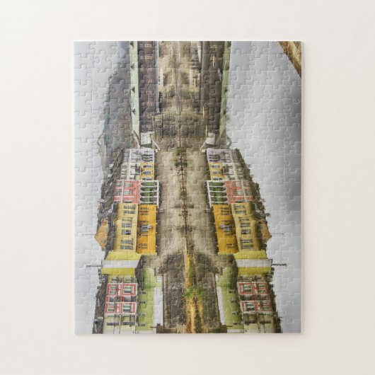 Prachtig stadsbeeld Bulgaars dorp Legpuzzel (Verticaal)