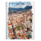 Prachtig stadsbeeld van Quito Ecuador Notitieboek (Voorkant)