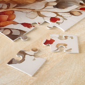 Prachtig Stag in tussen de bloemen Legpuzzel (Zijkant)