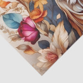 Prachtig Stag in tussen de bloemen Tissuepapier (Detail)