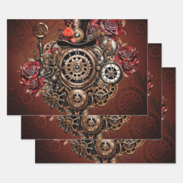 Prachtig Steampunk design Inpakpapier Vel