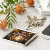 Prachtig Steampunk Gepersonaliseerd Sleutelhanger (Zijkant)