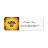 Prachtig steampunk hart. etiket (Voorkant)