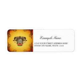 Prachtig steampunk hart. etiket
