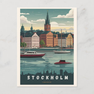 Prachtig Stockholm Skyline Briefkaart