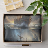 Prachtig Stormwolk Groot Schip Decoupage Tissuepapier (Geschenk)