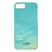 Prachtig strand Aqua Turquoise Waterverf Case-Mate iPhone Case (Achterkant)
