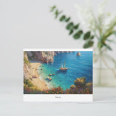 Prachtig strand in Griekenland Briefkaart (Staand voorkant)