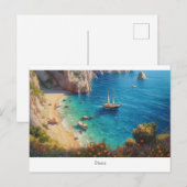 Prachtig strand in Griekenland Briefkaart (Voorkant / Achterkant)