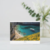 Prachtig strand in Griekenland Briefkaart (Staand voorkant)