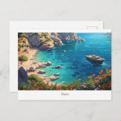 Prachtig strand in Griekenland Briefkaart (Voorkant / Achterkant)