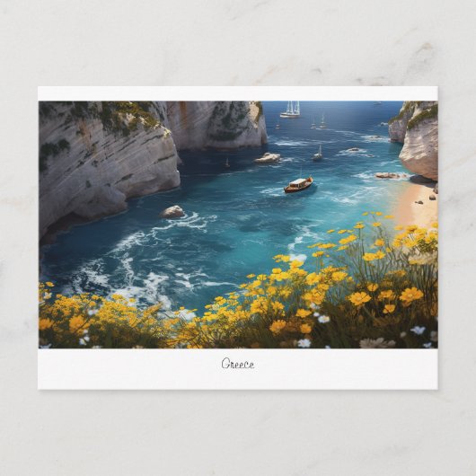 Prachtig strand in Griekenland Briefkaart (Voorkant)