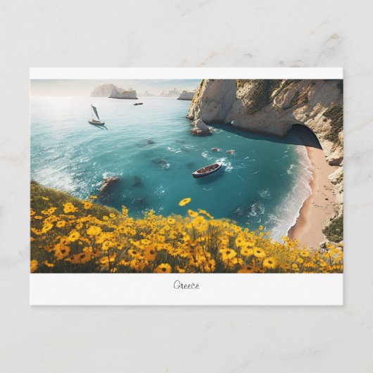 Prachtig strand in Griekenland Briefkaart (Voorkant)