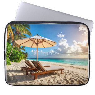 Prachtig strand laptop sleeve