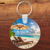 Prachtig strand sleutelhanger (Voorkant)