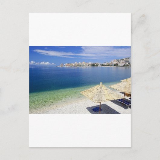 PRACHTIG STRAND UITZICHT BRIEFKAART (Voorkant)