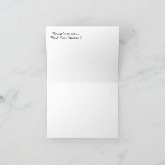 Prachtig strand uitzicht...... kaart (Binnen)