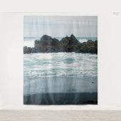 Prachtig strand uitzicht...... wandkleed (Voorkant)