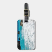 Prachtig strand Water Surf Aloha Hawaiian Wedding Bagagelabel (Voorkant verticaal)