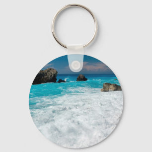 Prachtig strand Water Surf Aloha Hawaiian Wedding Sleutelhanger
