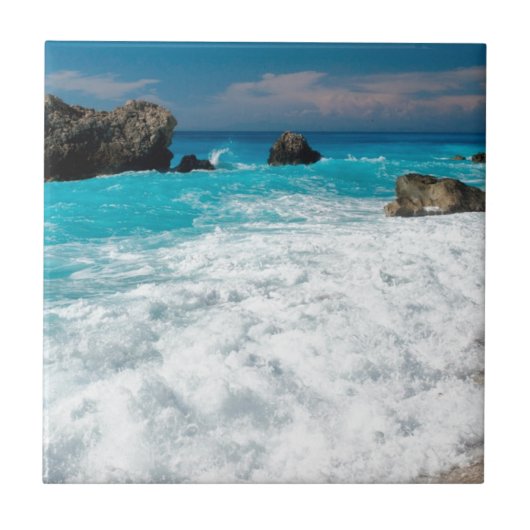 Prachtig strand Water Surf Aloha Hawaiian Wedding Tegeltje (Voorkant)