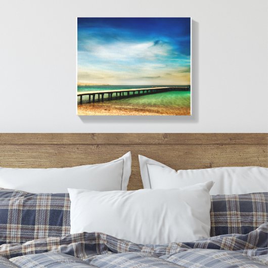 Prachtig strandlandschap canvas afdruk (Insitu (Slaapkamer))