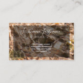 Prachtig stromend water met motivatie quote visitekaartje (Achterkant)