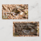 Prachtig stromend water met motivatie quote visitekaartje (Voorkant / Achterkant)