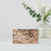 Prachtig stromend water met motivatie quote visitekaartje (Staand voorkant)