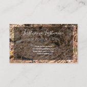 Prachtig stromend water met motivatie quote visitekaartje (Achterkant)