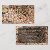 Prachtig stromend water met motivatie quote visitekaartje (Voorkant / Achterkant)