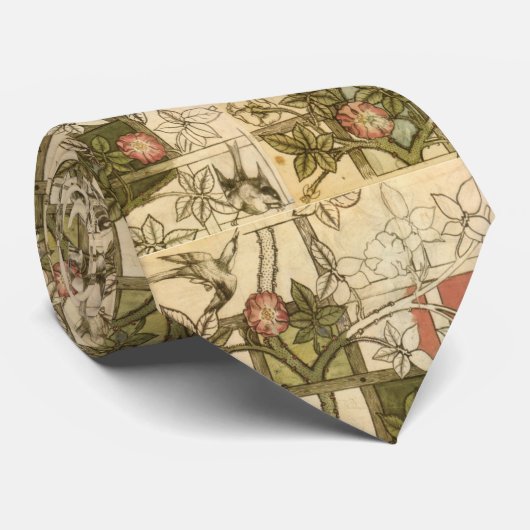 Prachtig stropdas met Trellis-ontwerp (Opgerold)