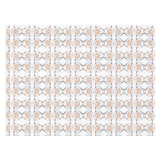Prachtig Sweet Schattige Baby Lamb Pattern Tafelkleed (Voorkant (Horizontaal))