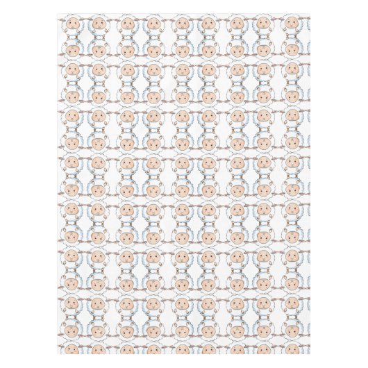 Prachtig Sweet Schattige Baby Lamb Pattern Tafelkleed (Voorkant)