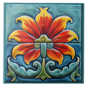 Prachtig Talavera Afbeelding Tegeltje