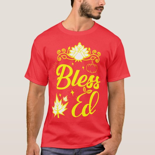 Prachtig Thanksgiving-herdenkingsontwerp T-shirt (Voorkant)