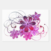 Prachtig thema van de tropische houtbloem inpakpapier vel (Voorkant 2)