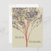 Prachtig Tree Art Quote Briefkaart (Voorkant / Achterkant)