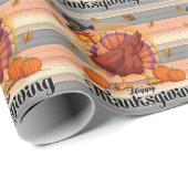 Prachtig Trendy Thanksgiving Herfst Collectie Cadeaupapier (Rol Hoek)