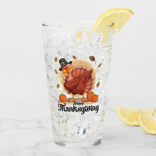 Prachtig Trendy Thanksgiving Herfst Collectie Glas (Achterkant ijs)