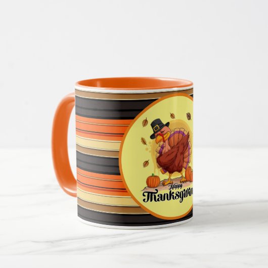 Prachtig Trendy Thanksgiving Herfst Collectie Mok (Voorkant links)