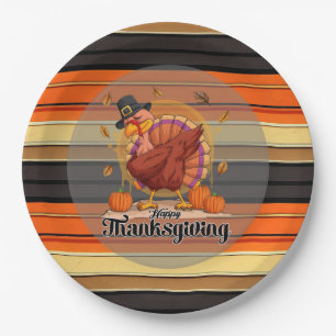 Prachtig Trendy Thanksgiving Herfst Collectie Papieren Bordje