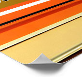 Prachtig Trendy Thanksgiving Herfst Collectie Poster (Hoek)