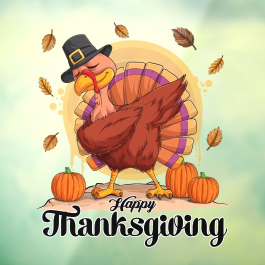 Prachtig Trendy Thanksgiving Herfst Collectie Raamsticker (Vel 3)