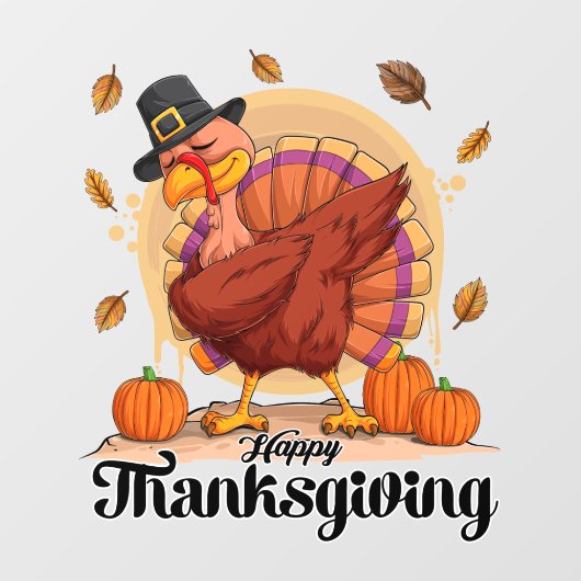 Prachtig Trendy Thanksgiving Herfst Collectie Raamsticker (Vel)