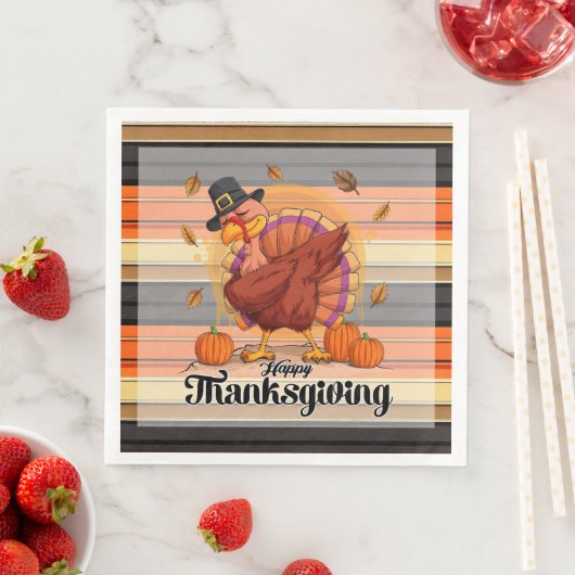 Prachtig Trendy Thanksgiving Herfst Collectie Servet (Insitu)