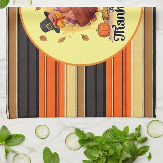 Prachtig Trendy Thanksgiving Herfst Collectie Theedoek (Gevouwen)