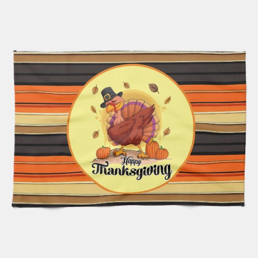 Prachtig Trendy Thanksgiving Herfst Collectie Theedoek (Horizontaal)