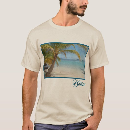 Prachtig tropisch Belize Beach Caribisch Zee T-shirt (Voorkant)