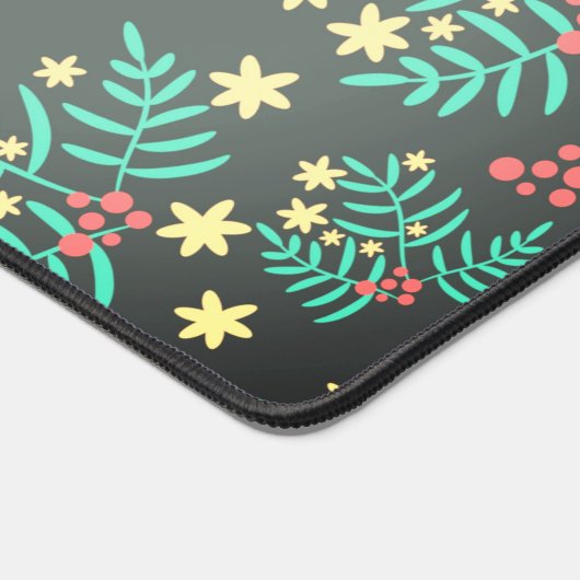 Prachtig tropisch bloemontwerp - bureaumat (Hoek)